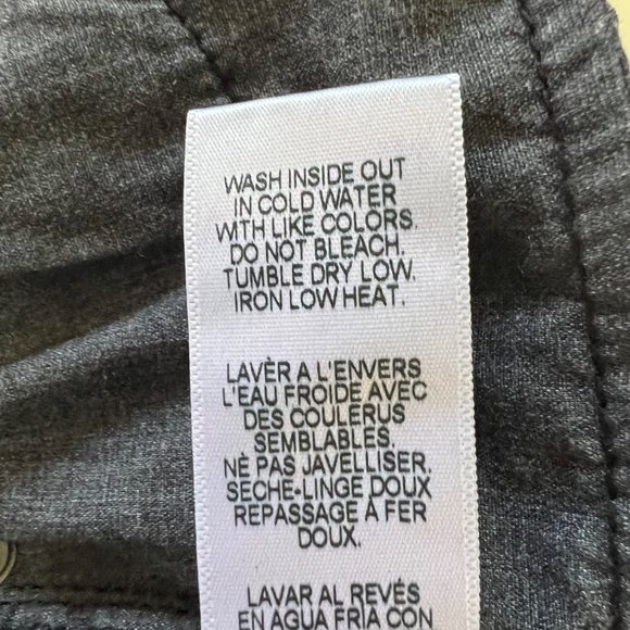 Frame Womens Le Skinny de Jeanne Jeans Raw Stagger Crop Mid Rise Black size 25 - Picture 15 of 16